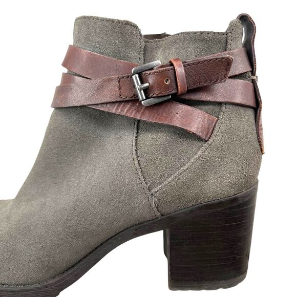 SAM EDELMAN the Hannah Lug Sole Booties in Gray Women's Size 7 - Picture 6 of 15